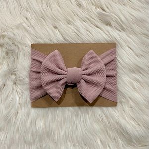 Light Rose Classic Bow Headwrap